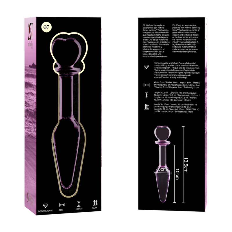 Plug Cristal Modelo 7 Rosa