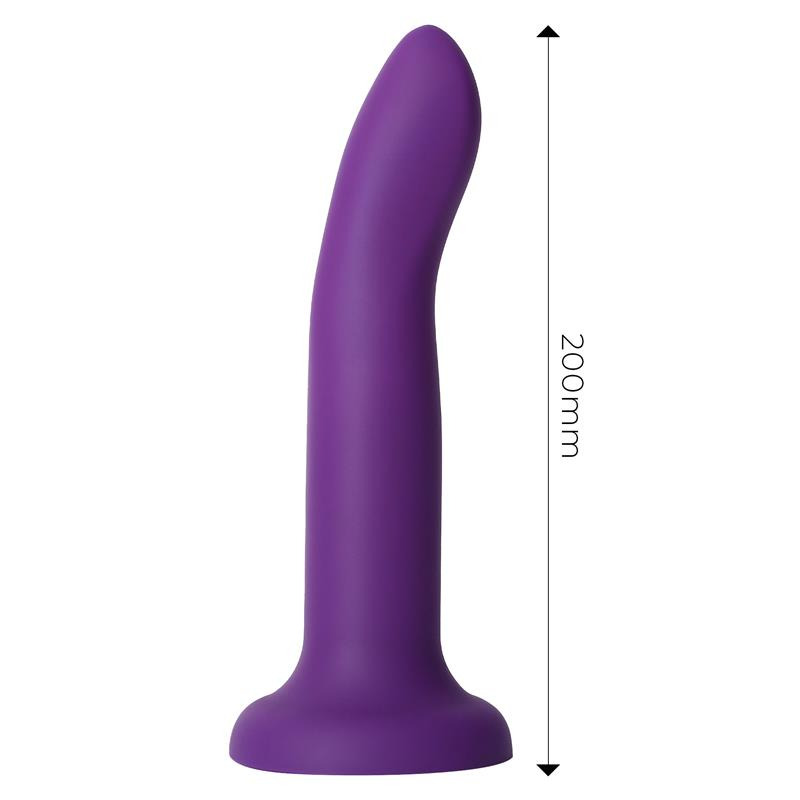 Dildo que Cambia de Color Púrpura a Rosa 21 cm