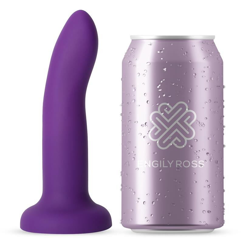 Dildo que Cambia de Color Púrpura a Rosa Talla S 14 cm