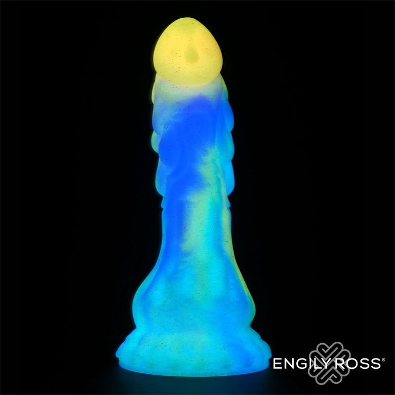 Dildo Dragón Brilla en la Oscuridad 18 cm