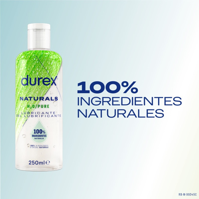 Durex Lubricante Naturals Original H20 250 ml