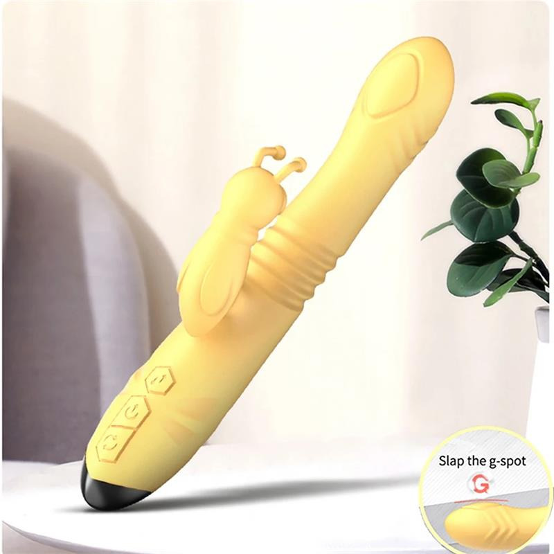 Honeybee Vibrador con Thrusting y Pulsación