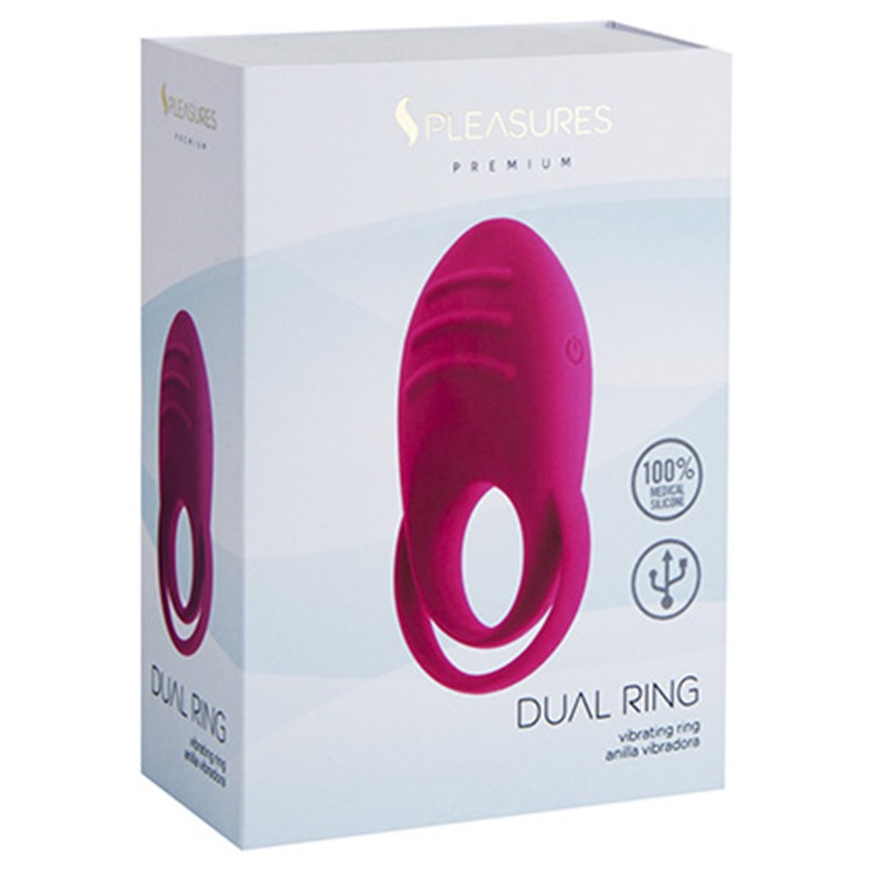 Dual Cock Ring Rosa