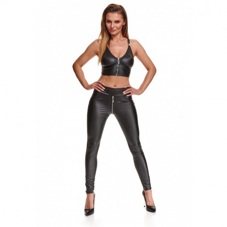 Maddalena Leggins Cremallera Negros