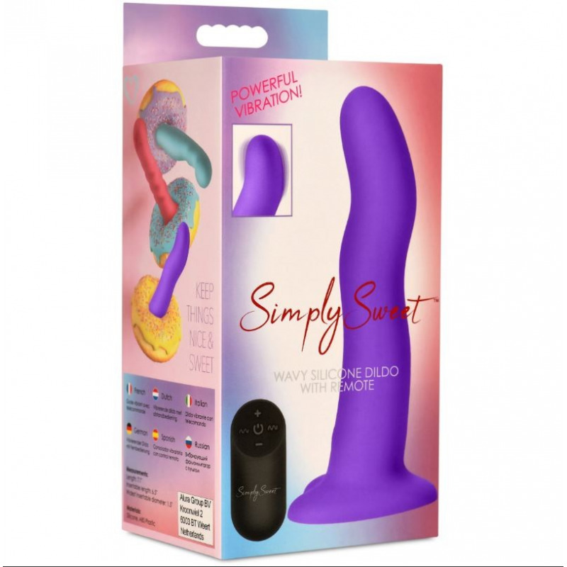 Vibrador Morado Onda con Mando