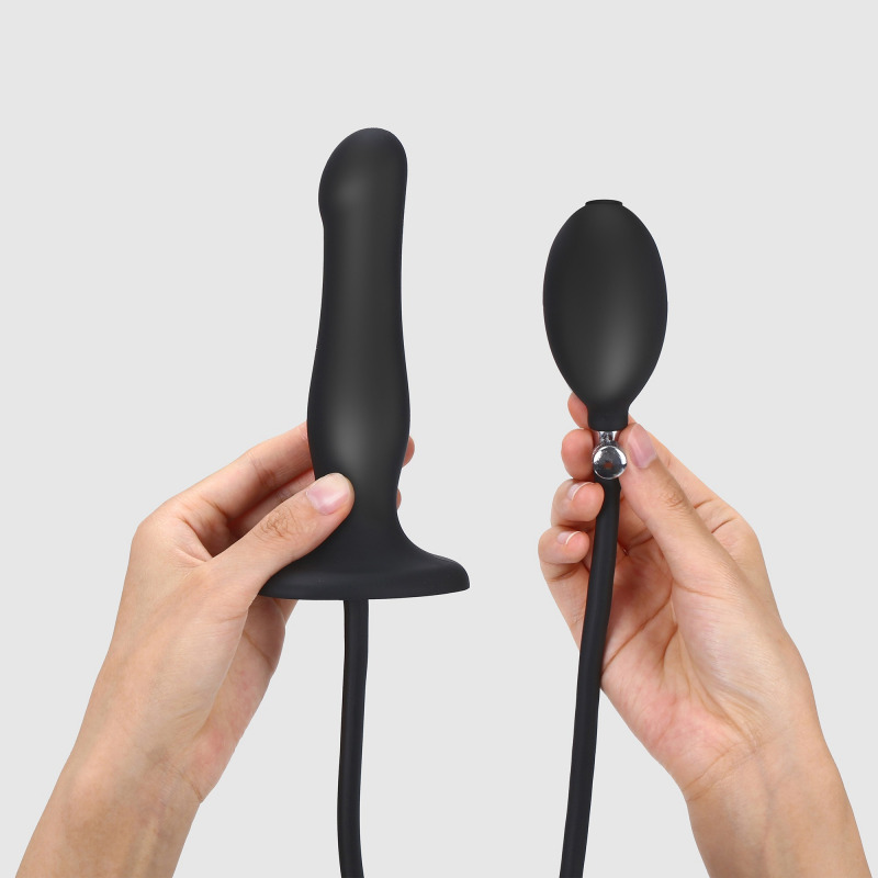 Dildo Plug Inflable Negro
