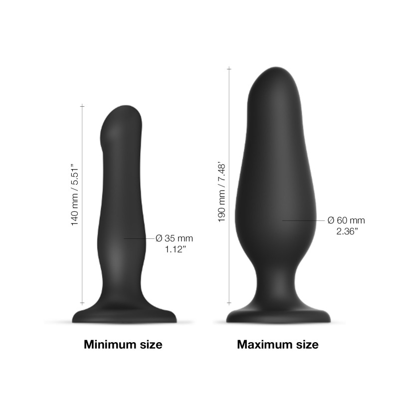 Dildo Plug Inflable Negro