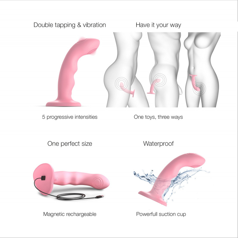 Tapping Dildo Wave Rosa