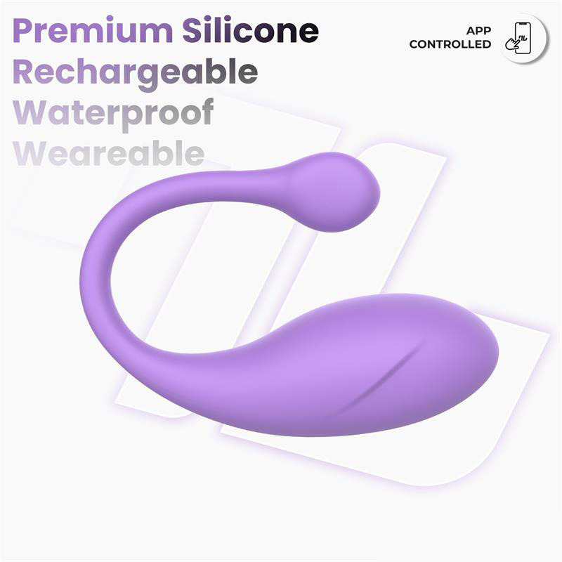 Bulby Huevo Vibrador con App Lavanda