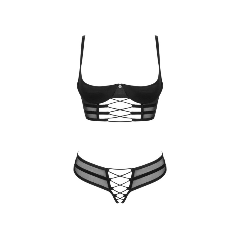 Roxelia 2-Pcs Crotchless Set