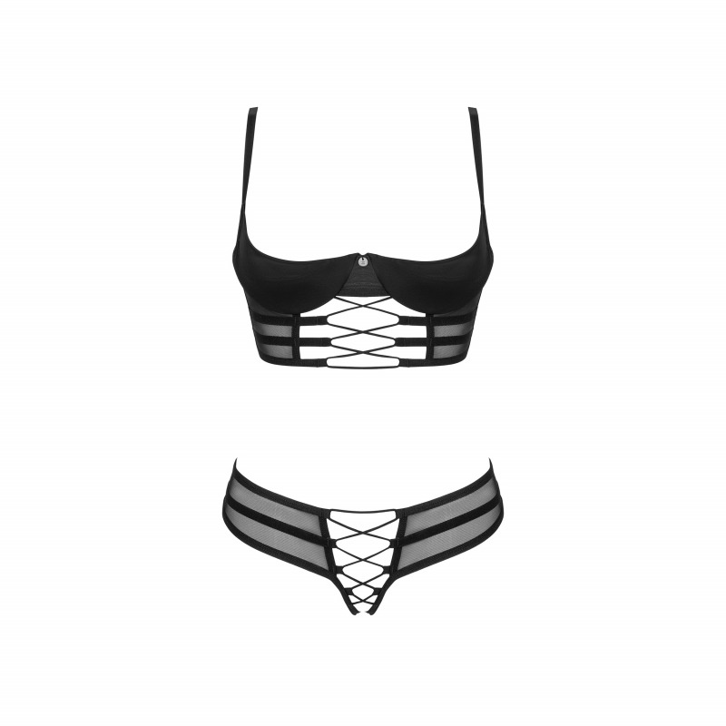 Roxelia 2-Pcs Crotchless Set