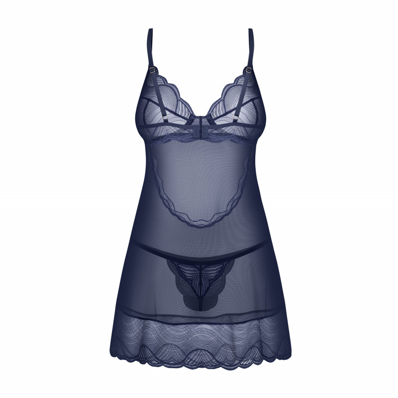 Nightly Blue Chemise & Tanga