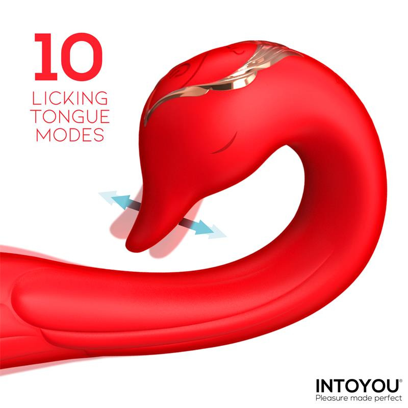 Swana Vibrador con Lengua y Ángulo Ajustable