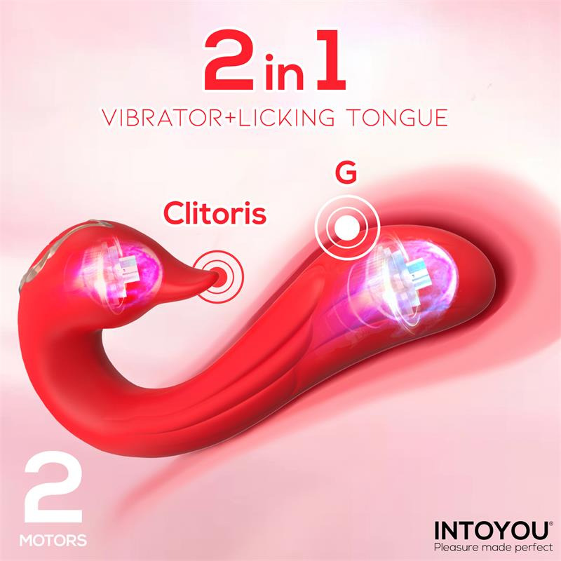 Swana Vibrador con Lengua y Ángulo Ajustable