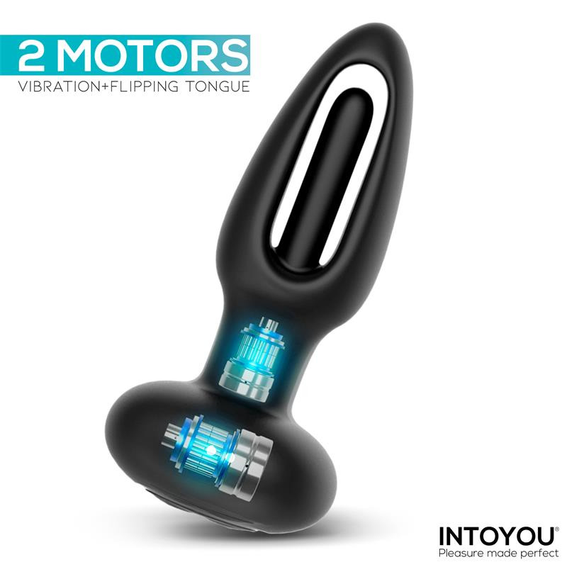 Sasha Plug con Vibración, Lengua Flipping y Control Remoto 