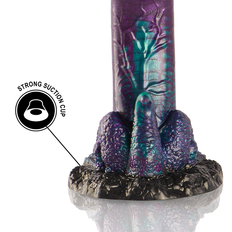 Basilisk Dildo Doble Placer Escamoso Tamaño Pequeño