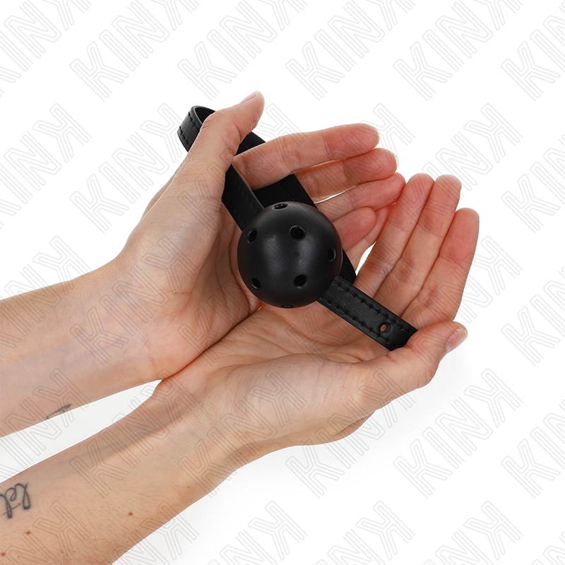 Mordaza de Bola 4,5 cm Transpirable Simplicity Negro
