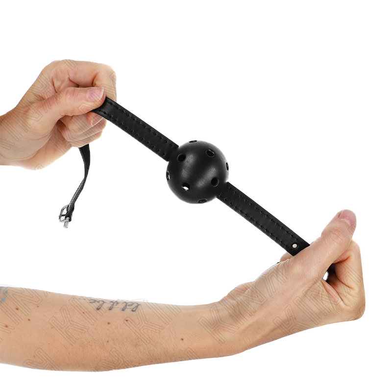 Mordaza de Bola 4,5 cm Transpirable Simplicity Negro