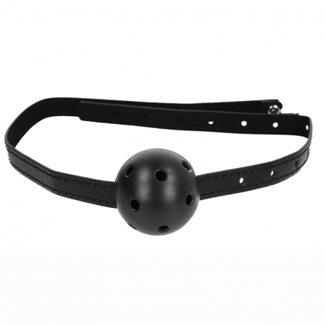 Mordaza de Bola 4,5 cm Transpirable Simplicity Negro