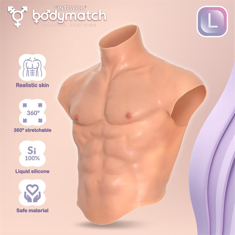 Boomax Traje Torso Masculino Hiperrealista