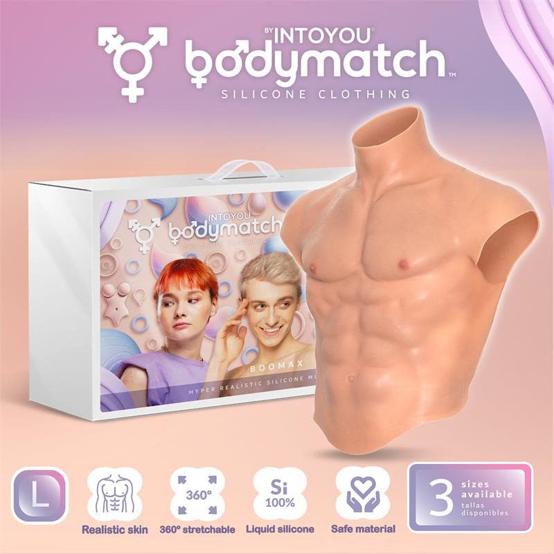 Boomax Traje Torso Masculino Hiperrealista