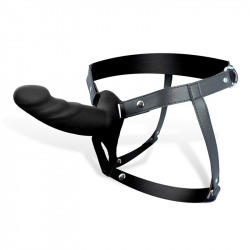 Arnés Strap-on con Dildo Hueco Talla S Negro
