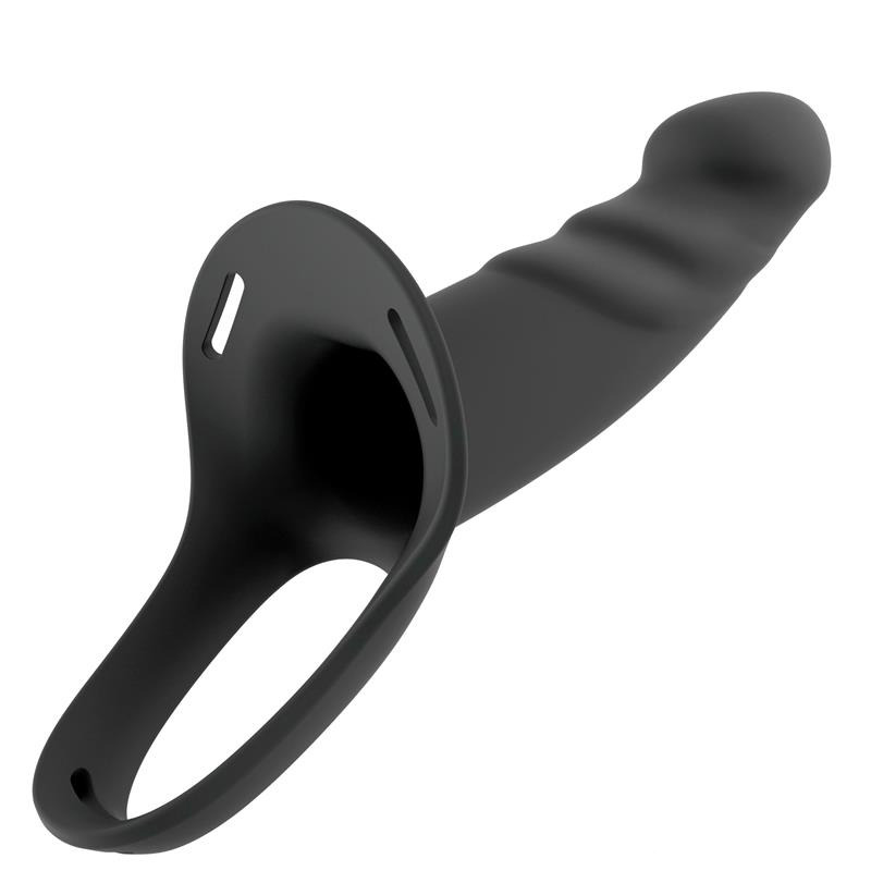 Arnés Strap-on con Dildo Hueco Talla L Negro