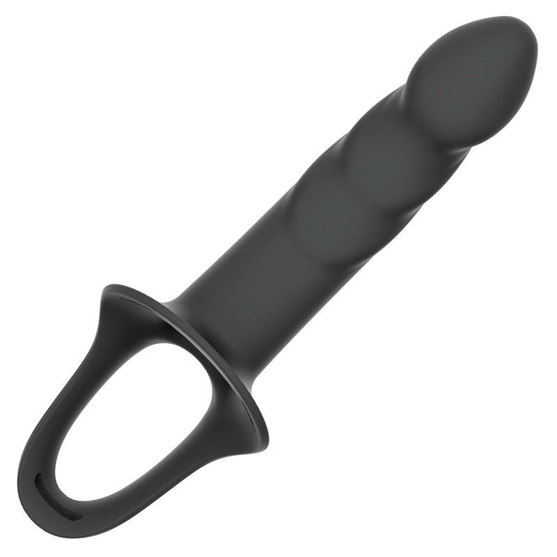 Arnés Strap-on con Dildo Hueco Talla L Negro