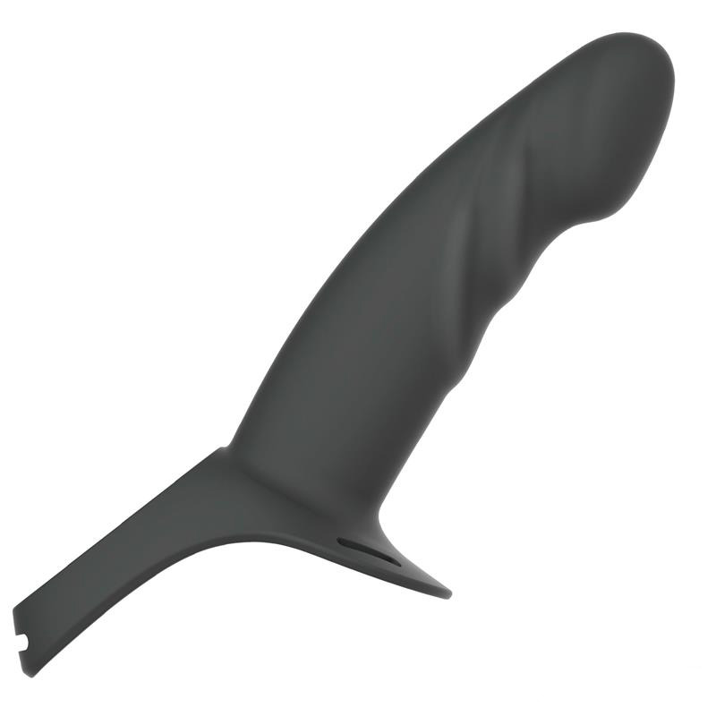 Arnés Strap-on con Dildo Hueco Talla L Negro