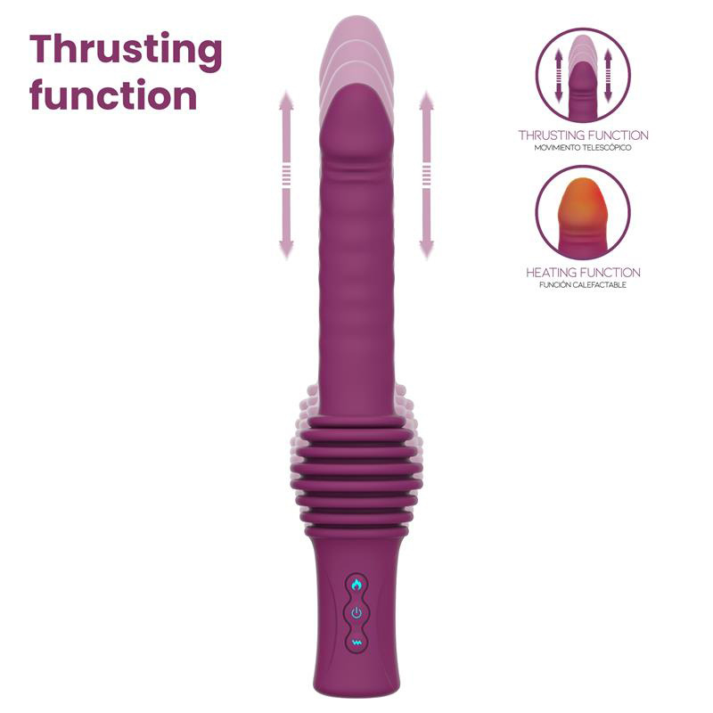 Roxer Sex Machine con Vibración, Thrusting, Efecto Calor y Control Remoto