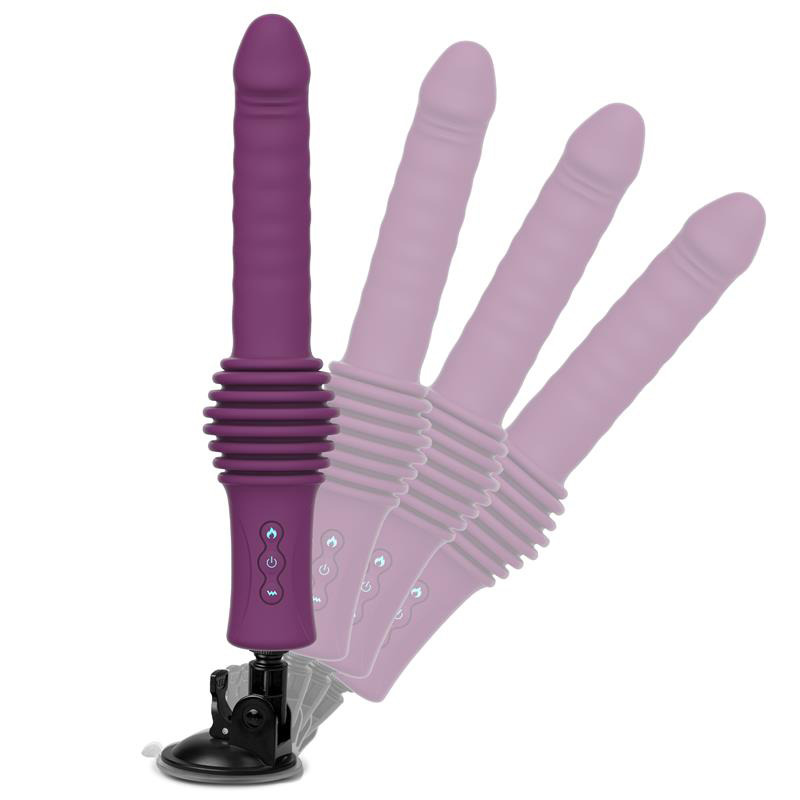 Roxer Sex Machine con Vibración, Thrusting, Efecto Calor y Control Remoto