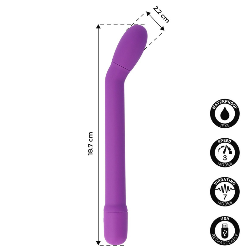Caress G-Spot Vibrador Morado
