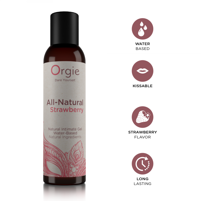 Lubricante Natural Base Agua Fresa 150 ml