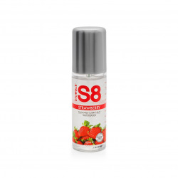 S8 Lubricante Base Agua Fresa 125 ml
