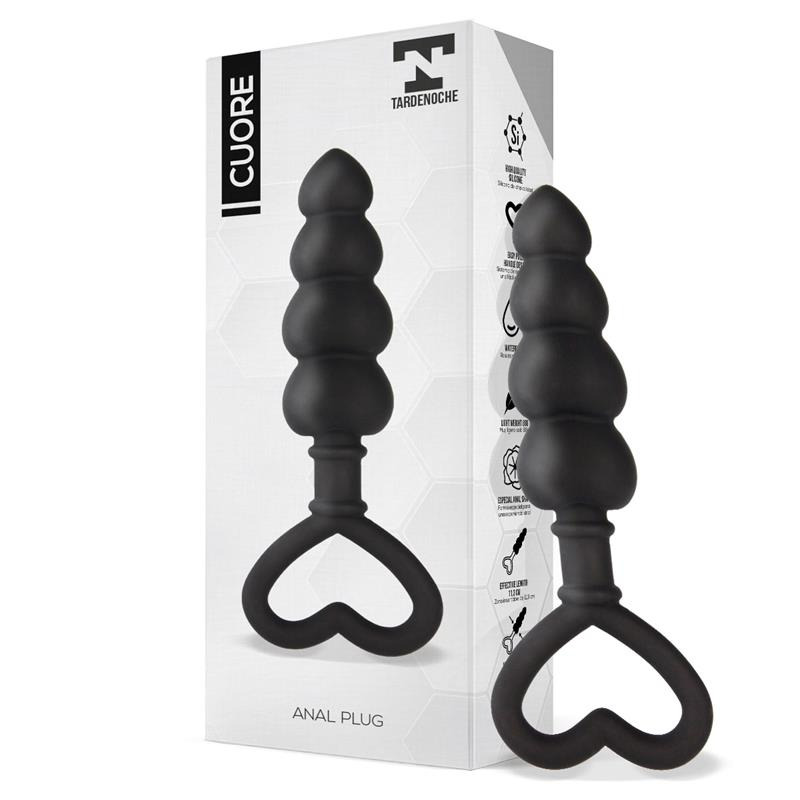Cuore Plug Anal Negro