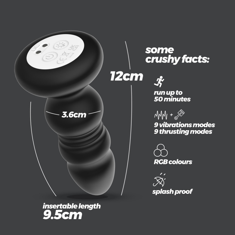 Australis Plug Anal con LED y Mando a Distancia