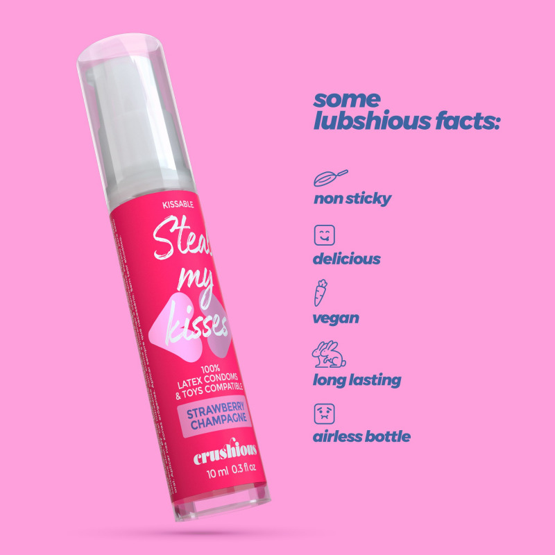 Gel Steal My Kisses de Sabor Fresa y Champán 10 ml