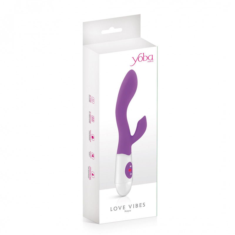 Vibrador Silicona Rabbit Naya Morado