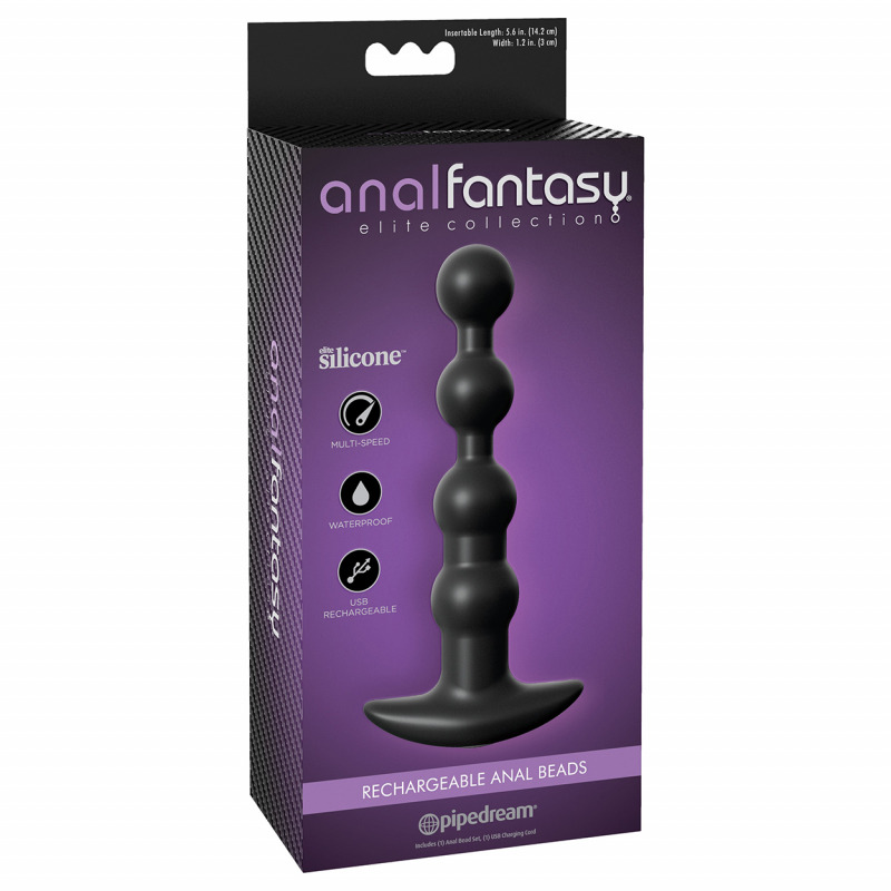 Rechargeable Anal Beads Black