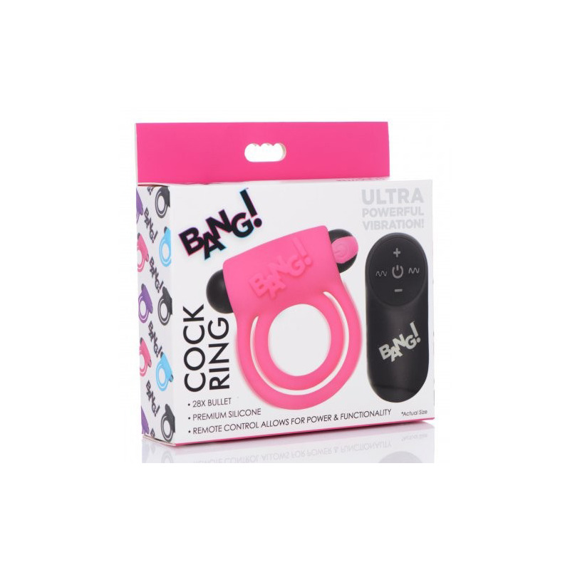 Anillo Vibrador Rosa con Mando