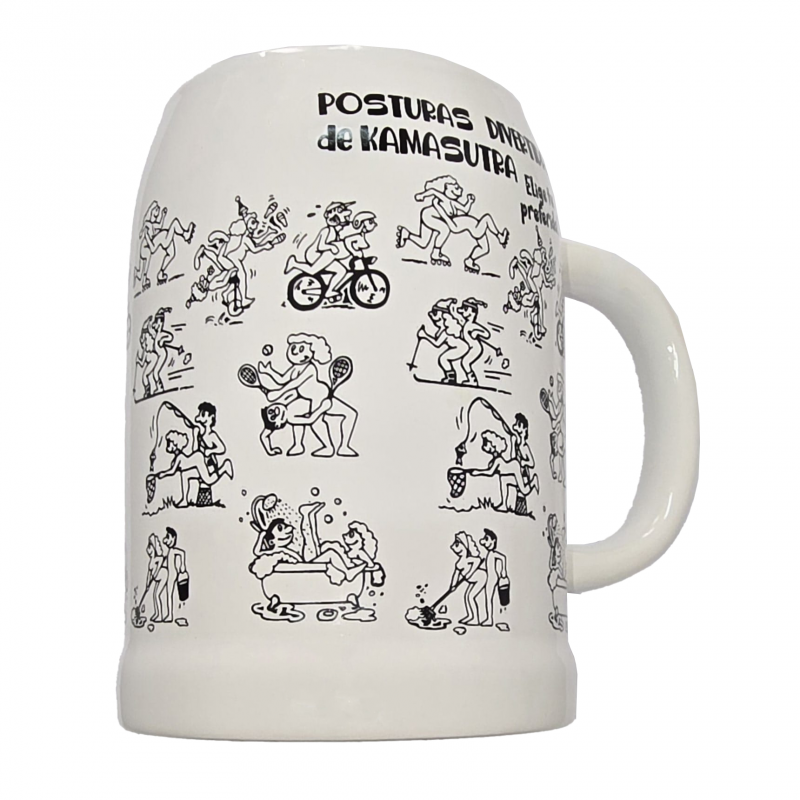 Jarra de Cerveza Penes Dibujos Negros