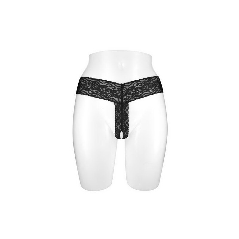 Tanga Negro Abierto Anita TU