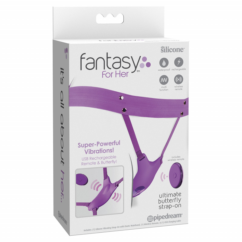 Ultimate Butterfly Strap-On Purple