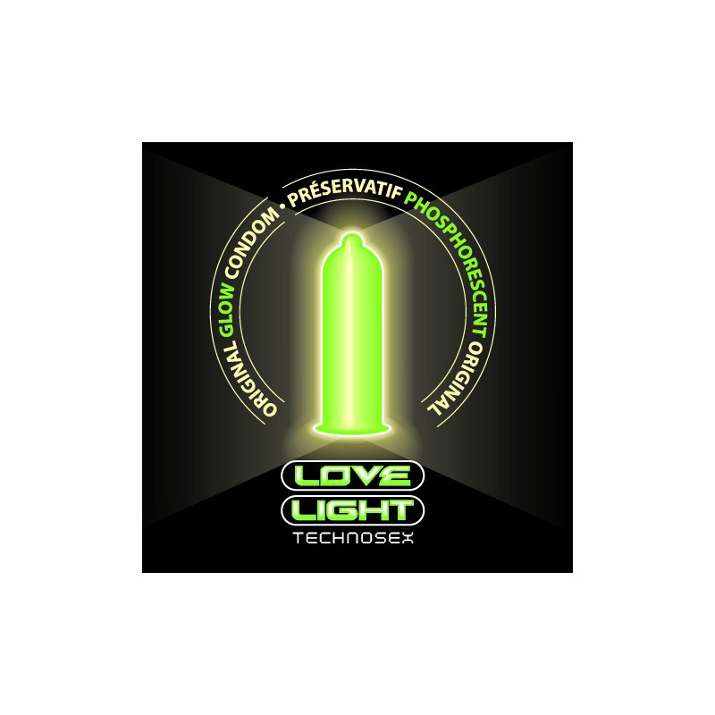 Preservativos Love Light Technosex Glow 12 Uds