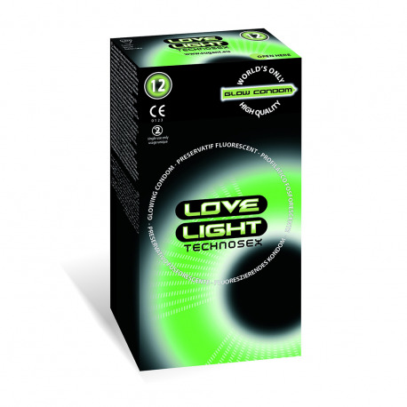 Preservativos Love Light Technosex Glow 12 Uds