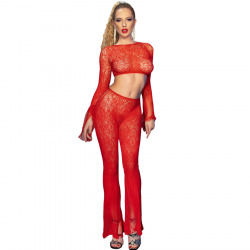 Top & Pantalon Rojo CR 4648