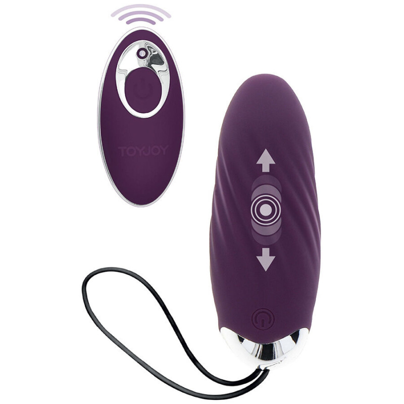 Knock Knock Eggstavagant Vibrador con Control Remoto Morado