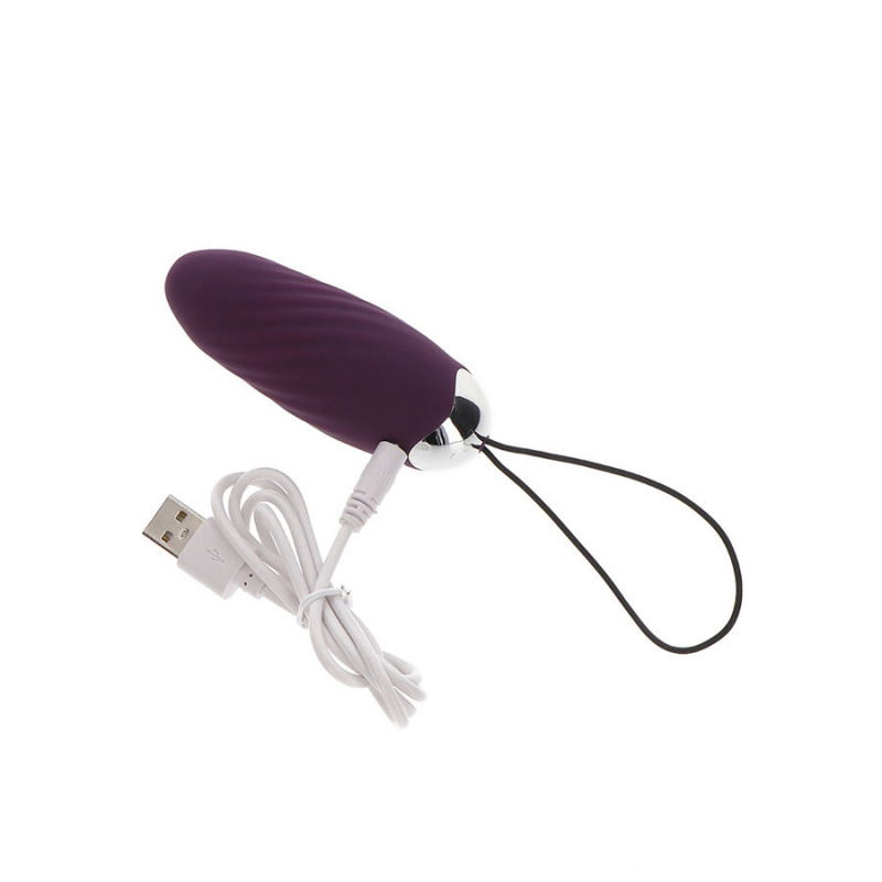 Knock Knock Eggstavagant Vibrador con Control Remoto Morado