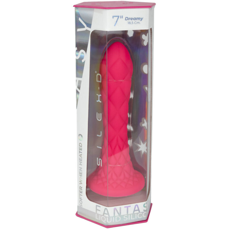 Dreamy Dildo Fantasy Termorreactivo Fucsia 18,5 cm