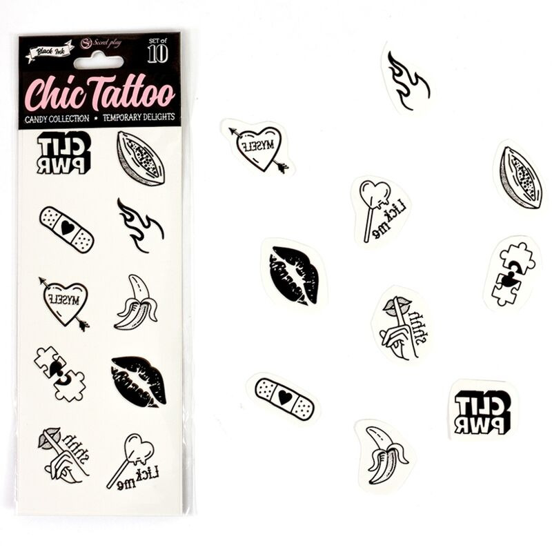 Set de 10 Tattoos Temporales
